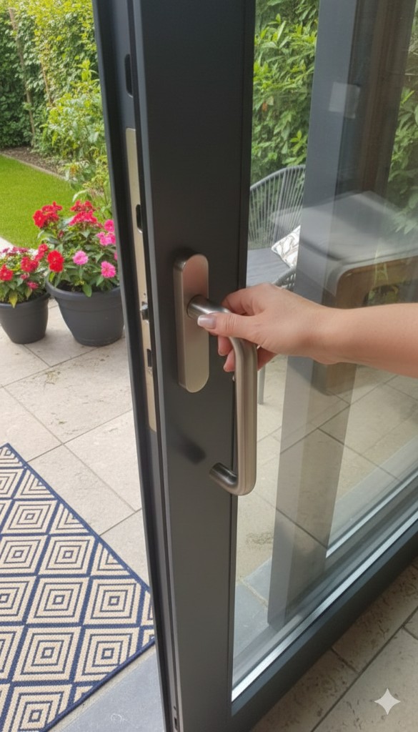 Remplacement de crémone et chariot sur coulissants Pvc Alu Bois Bruxelles