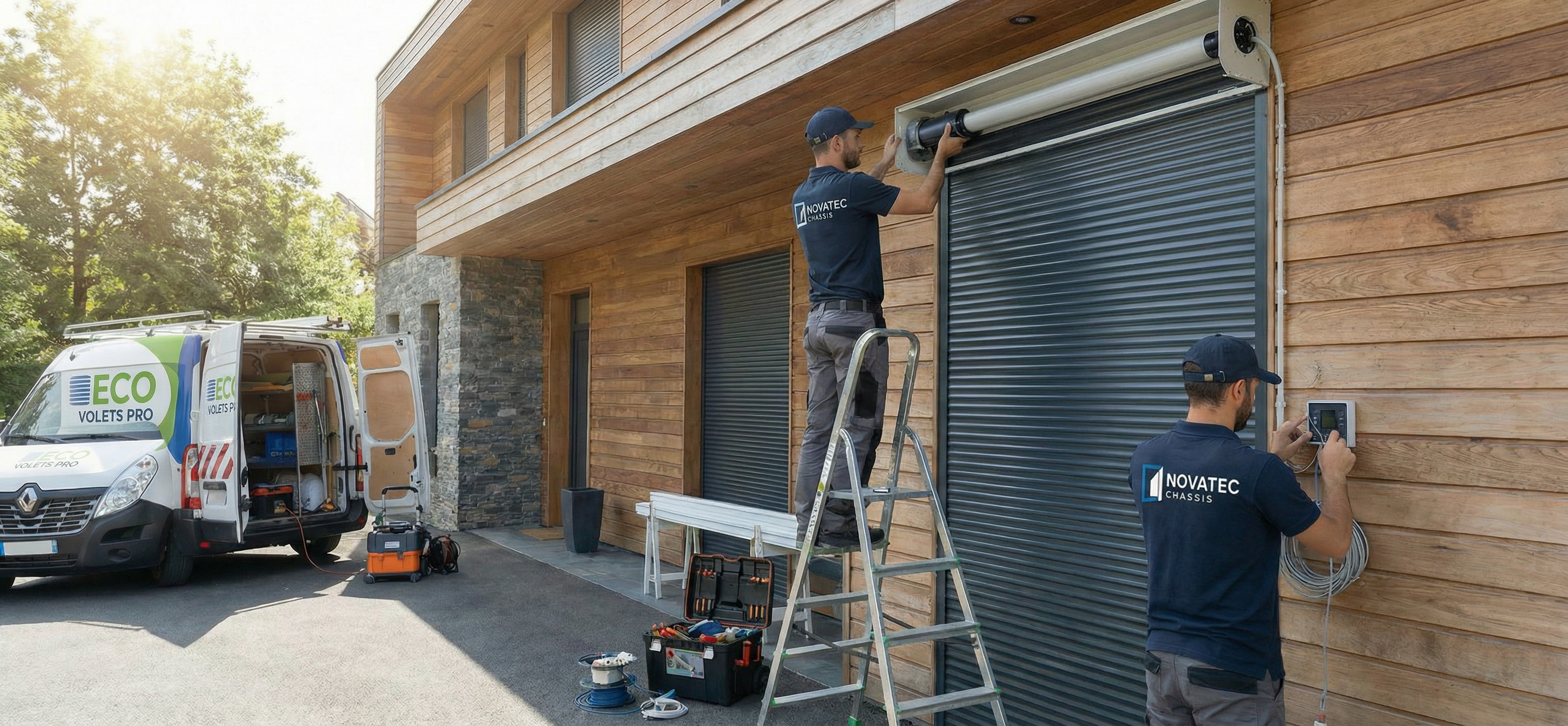 Technicien installation volet roulant